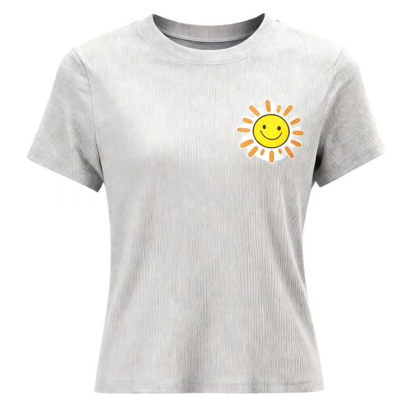 High Quality Women's Cotton Bodycon T-Shirt, Short Sleeve