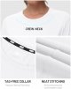 Women's Running Athletic Shirts Dry Fit Active T-shirt Tops Short Sleeve Soft Crew Neck Gym Workout Exercise Tees