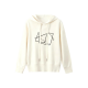 New Cotton-Nylon Women's Hooded Pullover Sweatshirt, Long-Sleeve, Stylish Casual, Versatile for Knitted