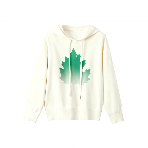 Women's Long-Sleeve Hooded Pullover Sweatshirt, New Cotton-Nylon, Stylish Casual, Versatile for Knitted Wear